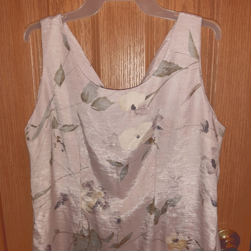 Ladies Floral Sheath Dress Size 14P